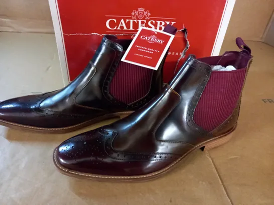 PAIR OF CATESBURY LEATHER SHOES IN BROWN - 9