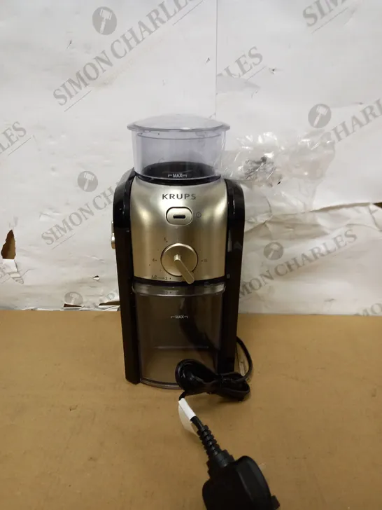 KRUPS EXPERT BURR GRINDER FOR COFFEE BEANS