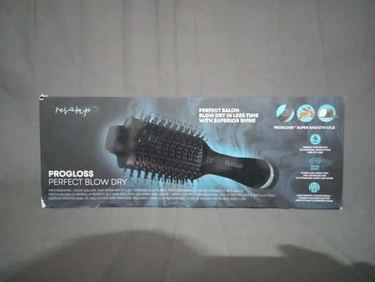 BOXED REVAMP PROGLOSS PERFECT BLOW DRY VOLUME & SHINE AIR STYLER