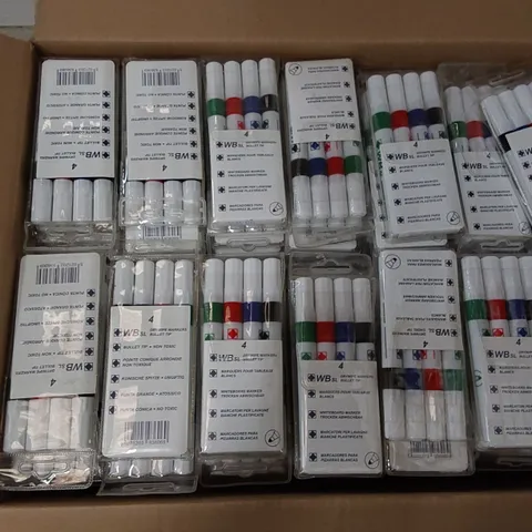 BOXED BULLET TIP DRYWIPE MARKER PENS (2 BOXES)