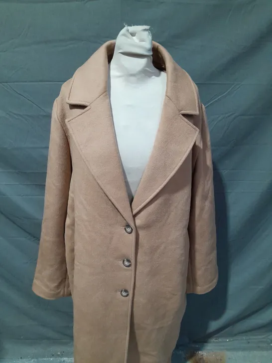 HUSH BROWN LONG JACKET - SIZE 18