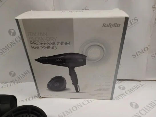 BOXED BABYLISS PRO SILENCE VOLUME 2200 HAIR DRYER