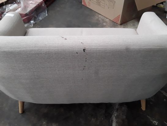 DESIGNER OATMEAL FABRIC TWO SEATER SOFA