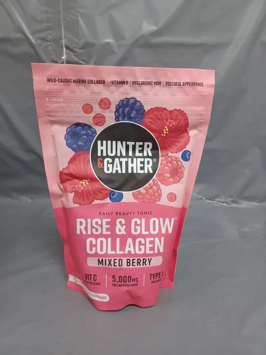 HUNTER AND GATHER RISE AND GLOW COLLAGEN POWDER MIXED BERRY FLAVOUR 300G