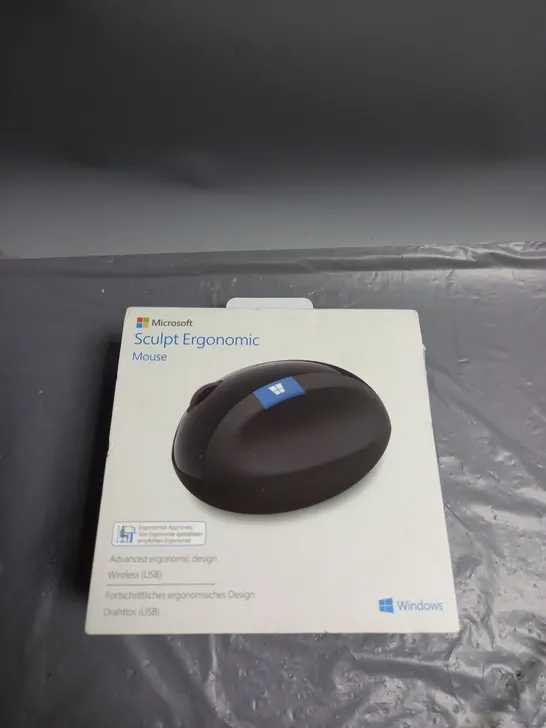 BOXED MICROSOFT SCULPT ERGONOMIC WIRELESS MOUSE