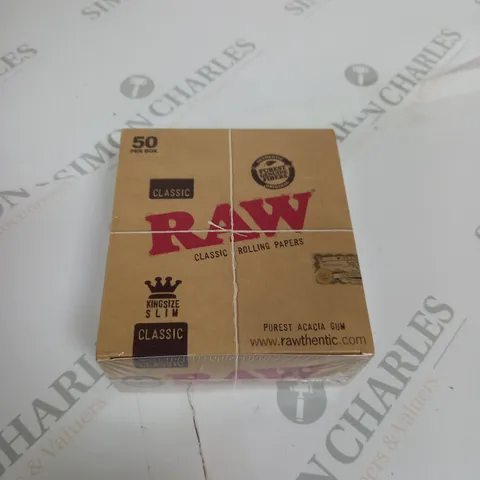 RAW ROLLING PAPERS BOX OF 50 
