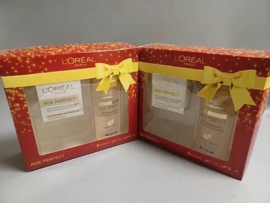 2 BOXED LOREAL AGE PERFECT GIFTSETS