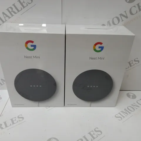 2 BRAND NEW BOXED GOOGLE NEST MINI 2ND GENERATION