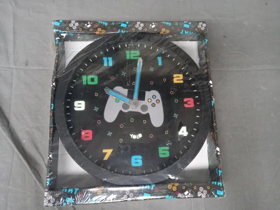 UNBRANDED GAMING THEMED CIRCULAR CLOCK