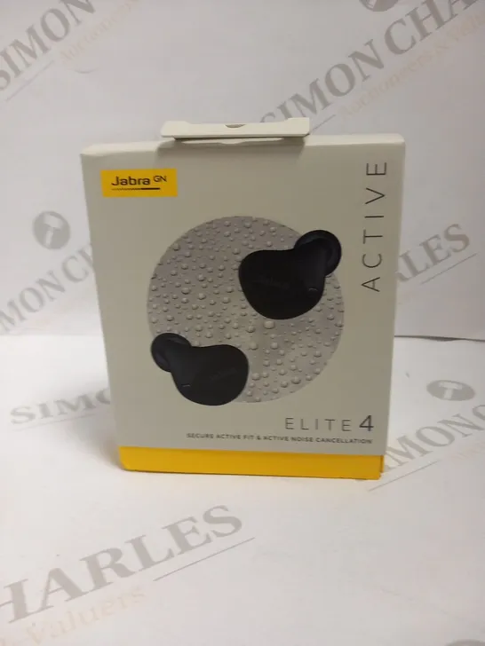 BOXED JABRA ELITE 4 ACTIVE NOISE CANCELLING EARBUDS