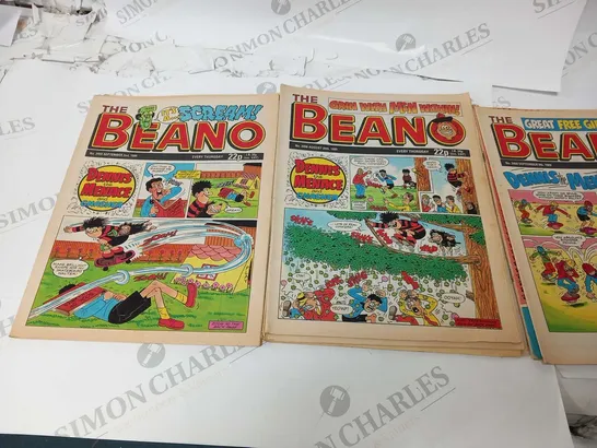 COLLECTION OF ASSORTED BEANO COMICS FROM 1989