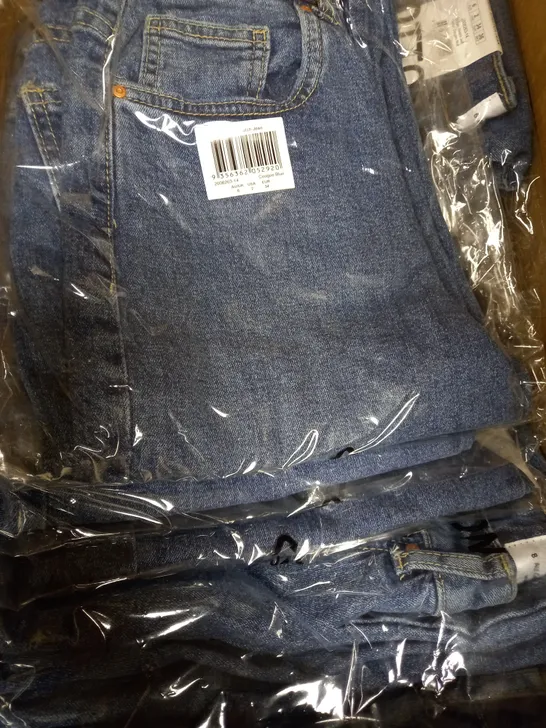 BOX OF APPROX 20 BRAND NEW COTTON:ON STRAIGHT STRETCH JEANS - COOGEE BLUE SIZE AUS 10