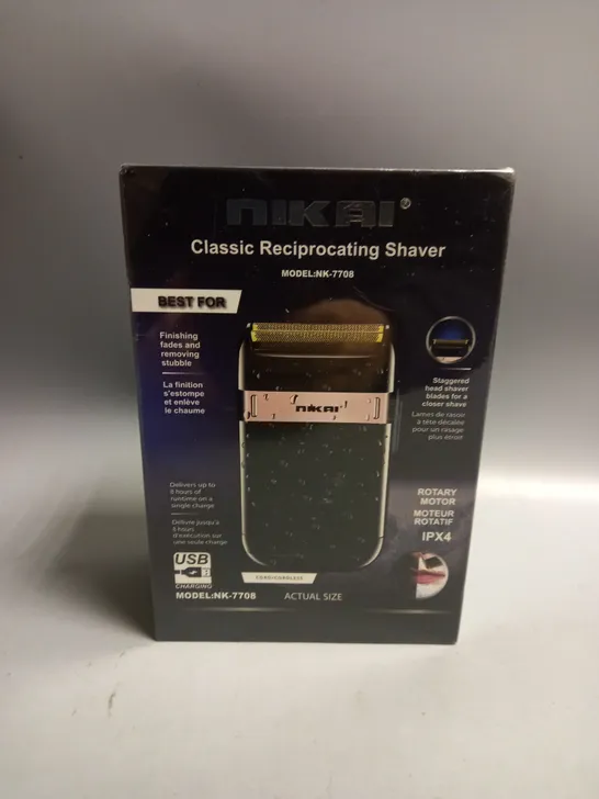 SEALED NIKAI CLASSIC RECIPROCATING SHAVER NK-7708