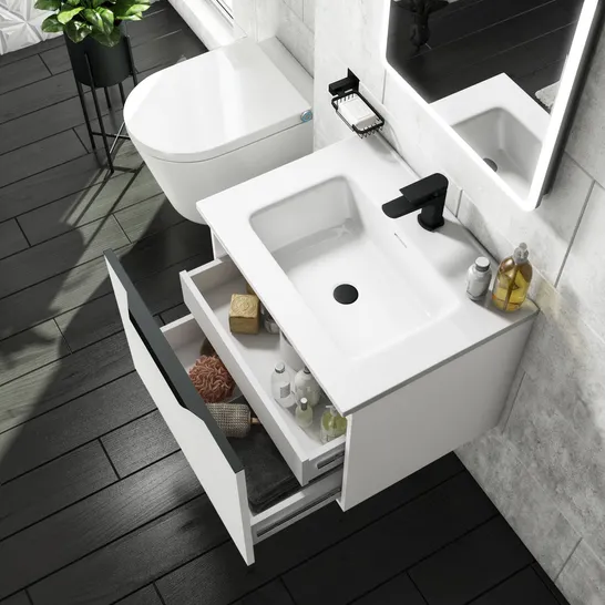 BOXED SION 610MM WHITE CERAMIC BASIN