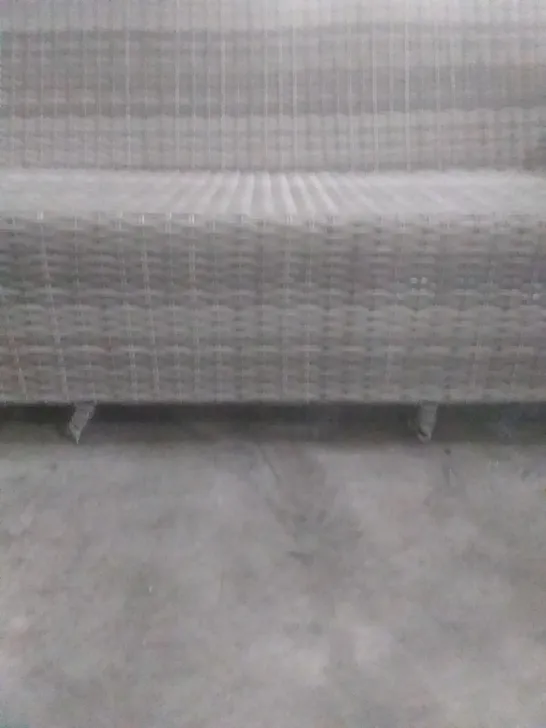 RATTAN EFFECT CORNER SOFA 