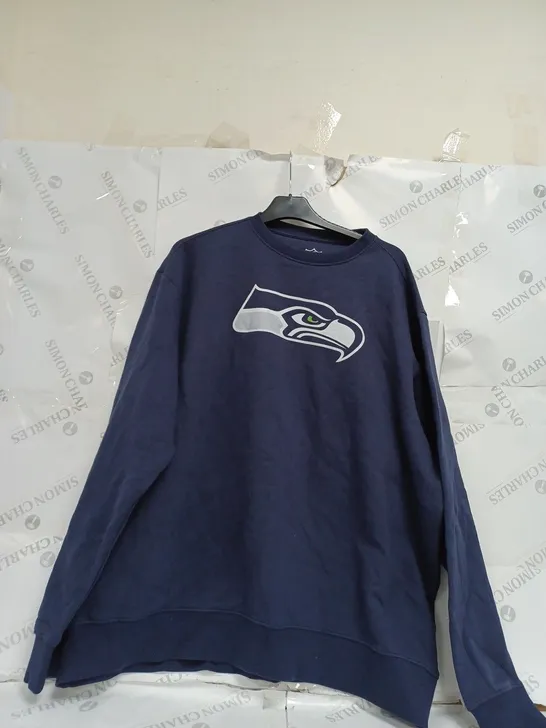 SEATILLE SEAHAWKS BLUE JUMPER SIZE 4XL 