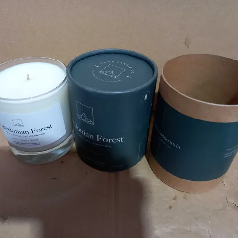 CALEDONIAN FOREST PINE HERBAL/GREEN LEAF SCENTED CANDLE 