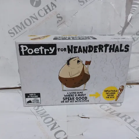 POETRY FOR NEANDERTHALS CARD GAME AGES 7+