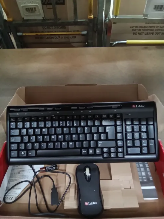 BOXED LABTECH WIRELESS KEYBOARD AND MOUSE SET 