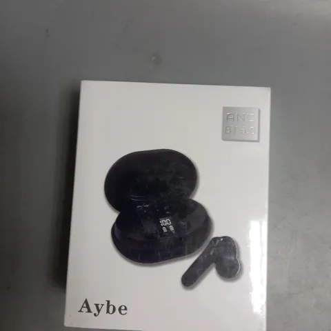 BOXED AND SEALED AYBE WIRELESS EARBUDS IN BLACK