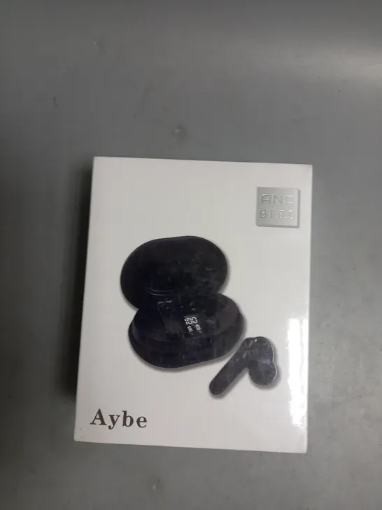 BOXED AND SEALED AYBE WIRELESS EARBUDS IN BLACK