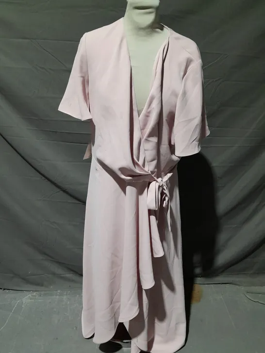 PHASE EIGHT JULISSA WRAP DRESS IN ANTIQUE ROSE SIZE 18 