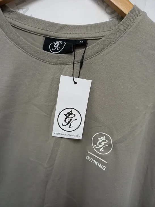 GYMKING AVENTUS TEE IN TAUPE - XL