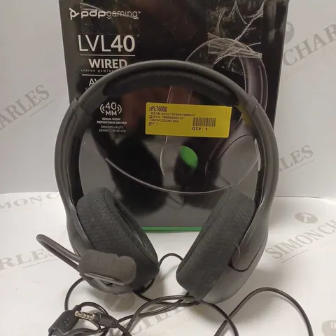 PDP MICROSOFT: LVL40 STEREO WIRED HEADSET BLACK