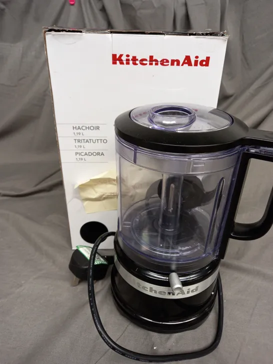 BOXED KITCHEN AID FOOD CHOPPER IN BLACK 1.19L