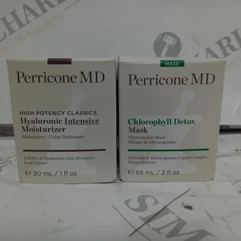 BOXED PERRICONE MD HYALURONIC INTENSIVE MOISTURIZER & CHLOROPHYLL DETOX MASK