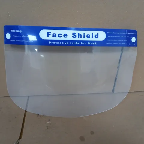 APPROXIMATELY 250 FACE SHIELD PROTECTIVE ISOLATION MASK 