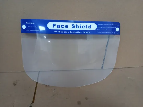 APPROXIMATELY 250 FACE SHIELD PROTECTIVE ISOLATION MASK 