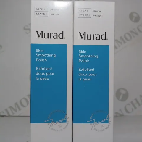 LOT OF 2 X 100ML MURAD SKIN SMOOTHING POLISH