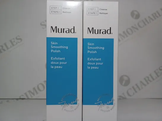 LOT OF 2 X 100ML MURAD SKIN SMOOTHING POLISH