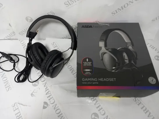 BOXED GAMING HEADSET IN BLACK - MISSING MIC