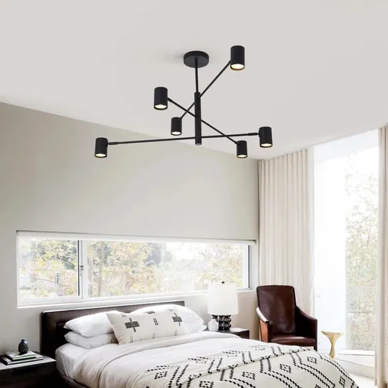 BOXED TEAGUE 6-LIGHT SPUTNIK CHANDELIER 