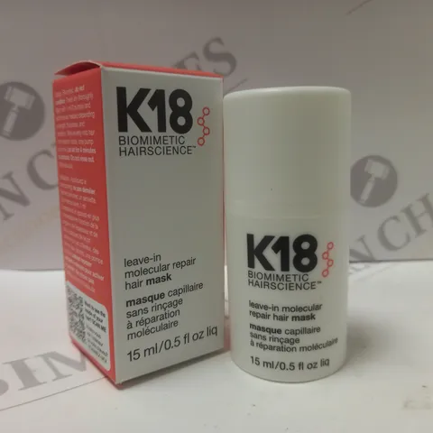 K18 MOLECULAR REPAIR HAIR MASK 15ML