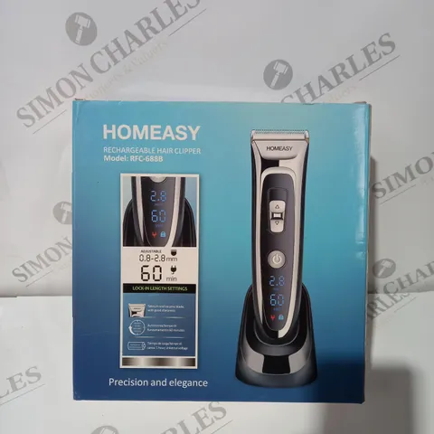 HOMEASY RECHARGEABLE HAIR CLIPPER 