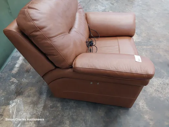 QUALITY BRITISH DESIGNER G PLAN WASHINGTON POWER RECLINING EASY CHAIR DALLAS TAN LEATHER 