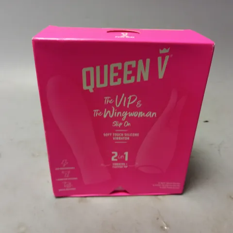 BOXED QUEEN V THE VIP & THE WINGWOMEN SLIP ON