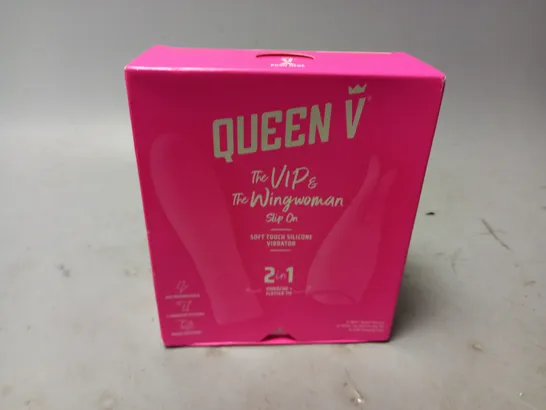 BOXED QUEEN V THE VIP & THE WINGWOMEN SLIP ON