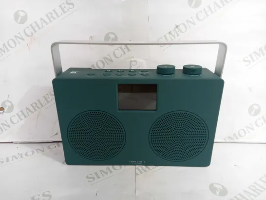 JOHN LEWIS ANYDAY SPECTRUM DUO II DAB/DAB+/FM NFC DIGITAL RADIO, MALLARD GREEN