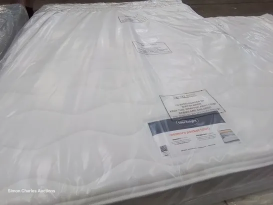 BAGGED 4'6" DOUBLE SILENTNIGHT  MEMORY POCKET 1000 MATTRESS 