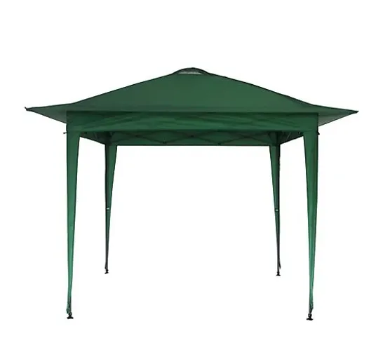 BOXED GREEN LOUNGE POP UP FOLDING GAZEBO WITH WHEELED CARRY BAG - COLLECTION ONLY