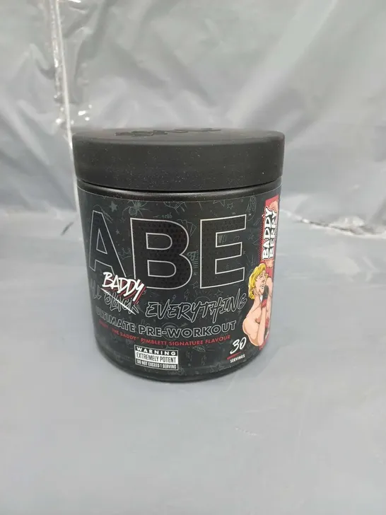 ABE ALL BADDY EVERYTHING ULTIMATE PRE-WORKOUT POWDER PIMBLETT SIGNATURE FLAVOUR 375G 