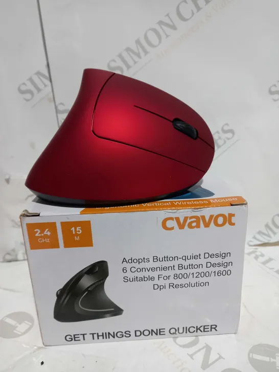 BOXED CVAVOT ERGONOMIC VERTICSL WIRELESS MOUSE 