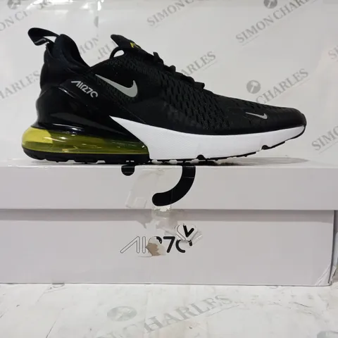 BOXED PAIR OF NIKE AIR MAX 270 SHOES IN BLACK UK SIZE 10