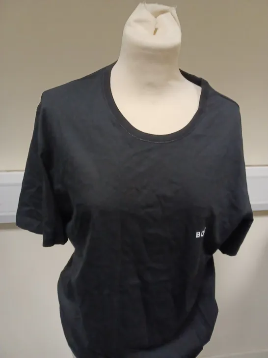 HUGO BOSS PLAIN BLACK T-SHIRT - XL