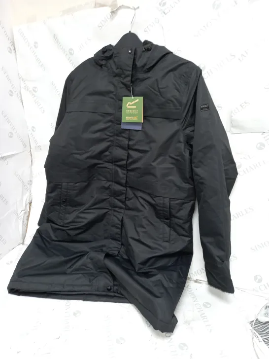 REGATTA GREAT OUTDOORS WINTER COAT IN BLACK  - WOMENS SIZE 18