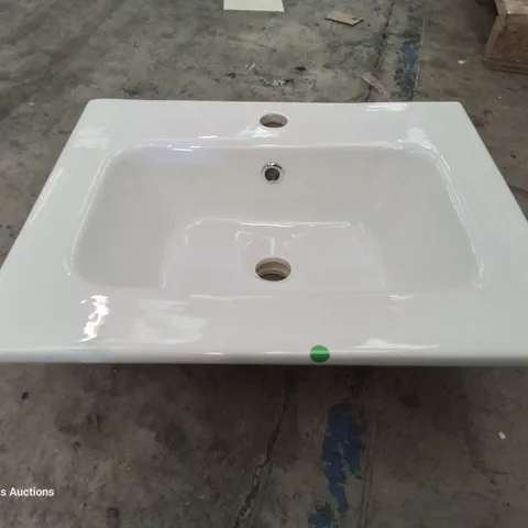 BOXED CANELLI CERAMIC SINGKE TAP VANITY BASIN WHITE 500 × 400mm